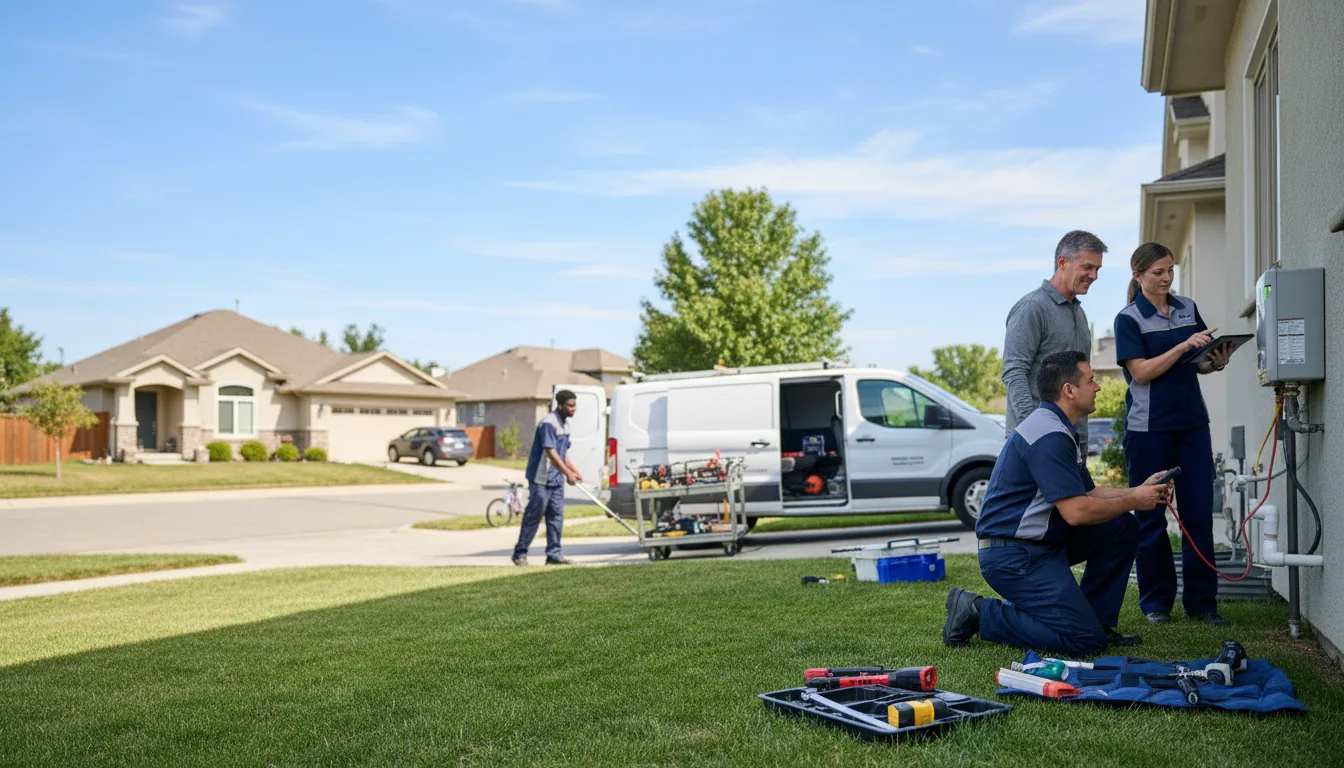 Tankless water heater service in Strong City, KS